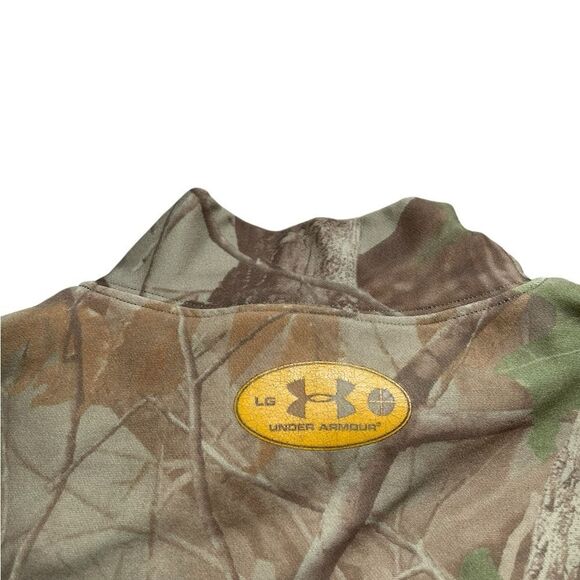 UNDER ARMOUR Coldgear Mock Neck Camouflage Bade layer Shirt Size Large - Picture 4 of 6